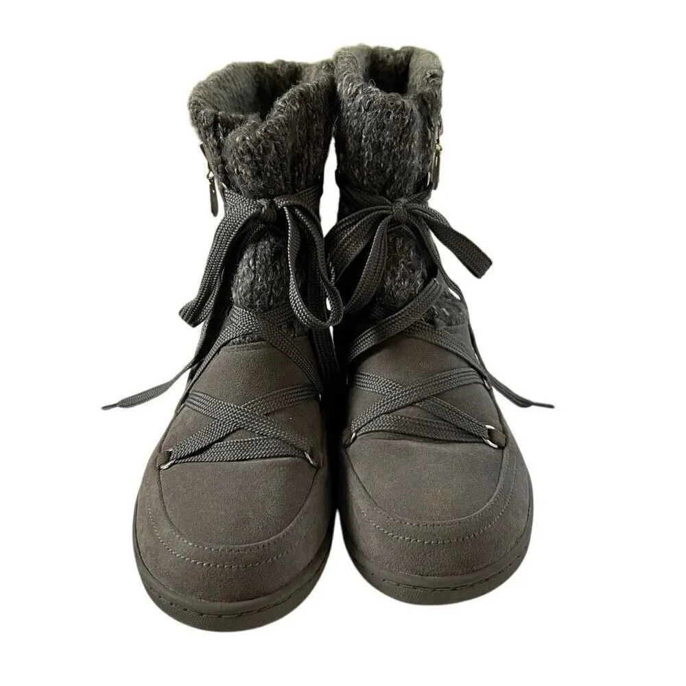 GUESS Boots Ankle Booties Lace Up knit 10